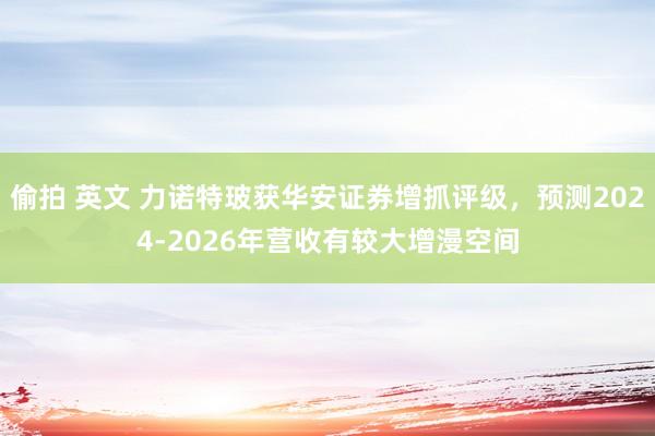 偷拍 英文 力诺特玻获华安证券增抓评级，预测2024-2026年营收有较大增漫空间