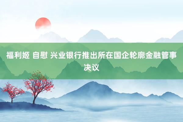 福利姬 自慰 兴业银行推出所在国企轮廓金融管事决议