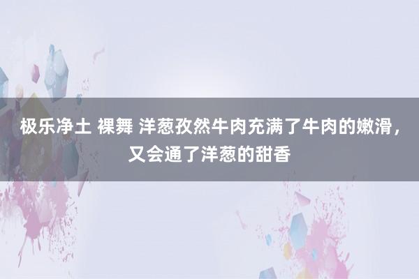 极乐净土 裸舞 洋葱孜然牛肉充满了牛肉的嫩滑，又会通了洋葱的甜香