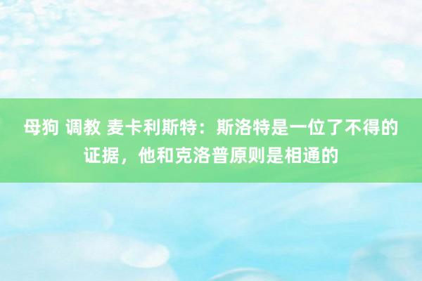 母狗 调教 麦卡利斯特：斯洛特是一位了不得的证据，他和克洛普原则是相通的