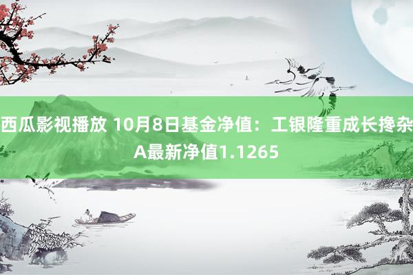 西瓜影视播放 10月8日基金净值：工银隆重成长搀杂A最新净值1.1265