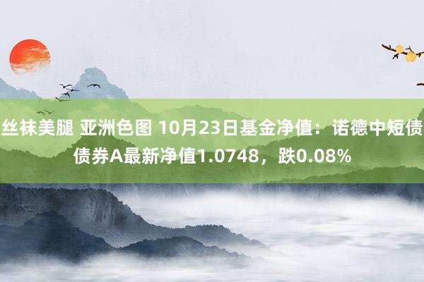 丝袜美腿 亚洲色图 10月23日基金净值：诺德中短债债券A最新净值1.0748，跌0.08%