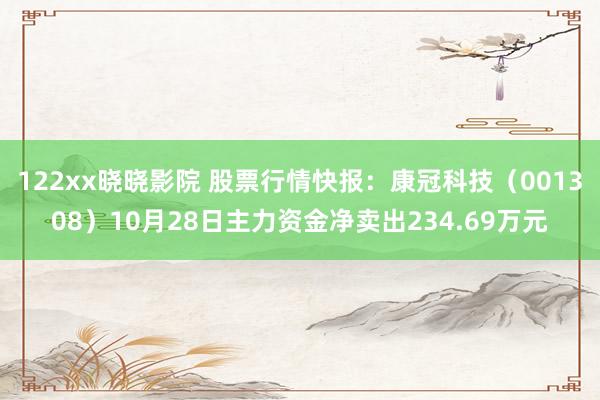 122xx晓晓影院 股票行情快报：康冠科技（001308）10月28日主力资金净卖出234.69万元