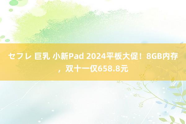 セフレ 巨乳 小新Pad 2024平板大促！8GB内存，双十一仅658.8元