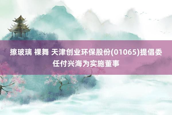 擦玻璃 裸舞 天津创业环保股份(01065)提倡委任付兴海为实施董事