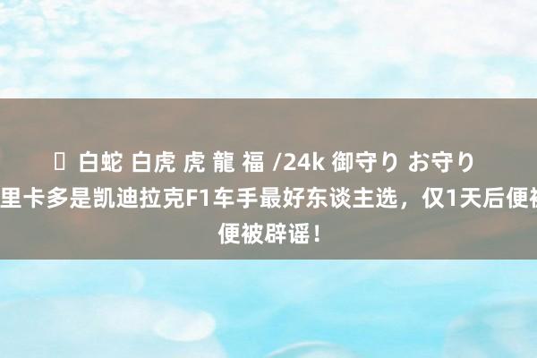 ✨白蛇 白虎 虎 龍 福 /24k 御守り お守り 德媒称里卡多是凯迪拉克F1车手最好东谈主选，仅1天后便被辟谣！