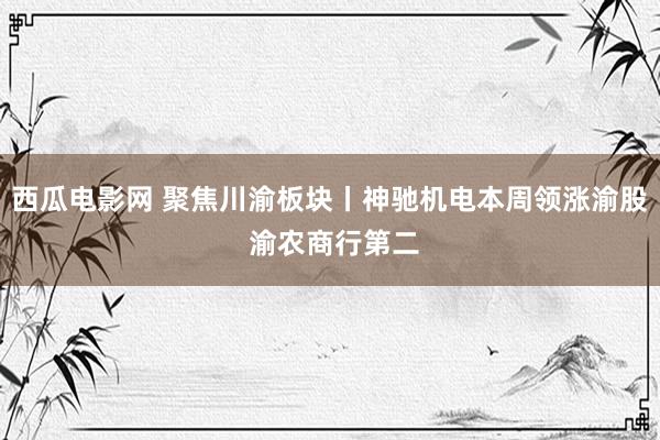 西瓜电影网 聚焦川渝板块丨神驰机电本周领涨渝股 渝农商行第二