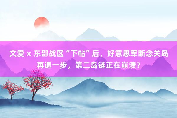 文爱 x 东部战区“下帖”后，好意思军断念关岛再退一步，第二岛链正在崩溃？