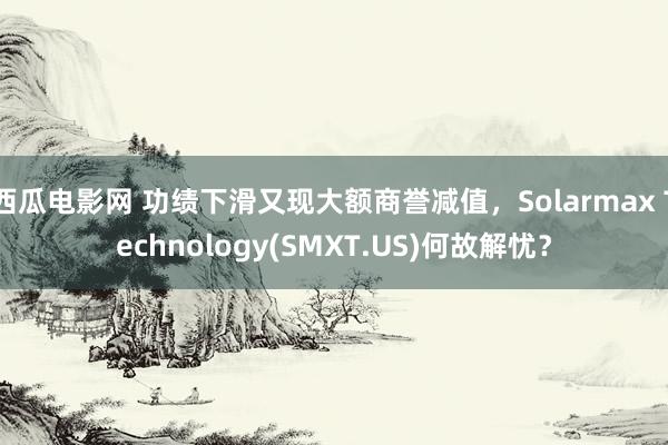 西瓜电影网 功绩下滑又现大额商誉减值，Solarmax Technology(SMXT.US)何故解忧？