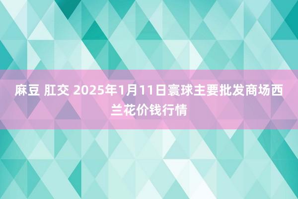 麻豆 肛交 2025年1月11日寰球主要批发商场西兰花价钱行情